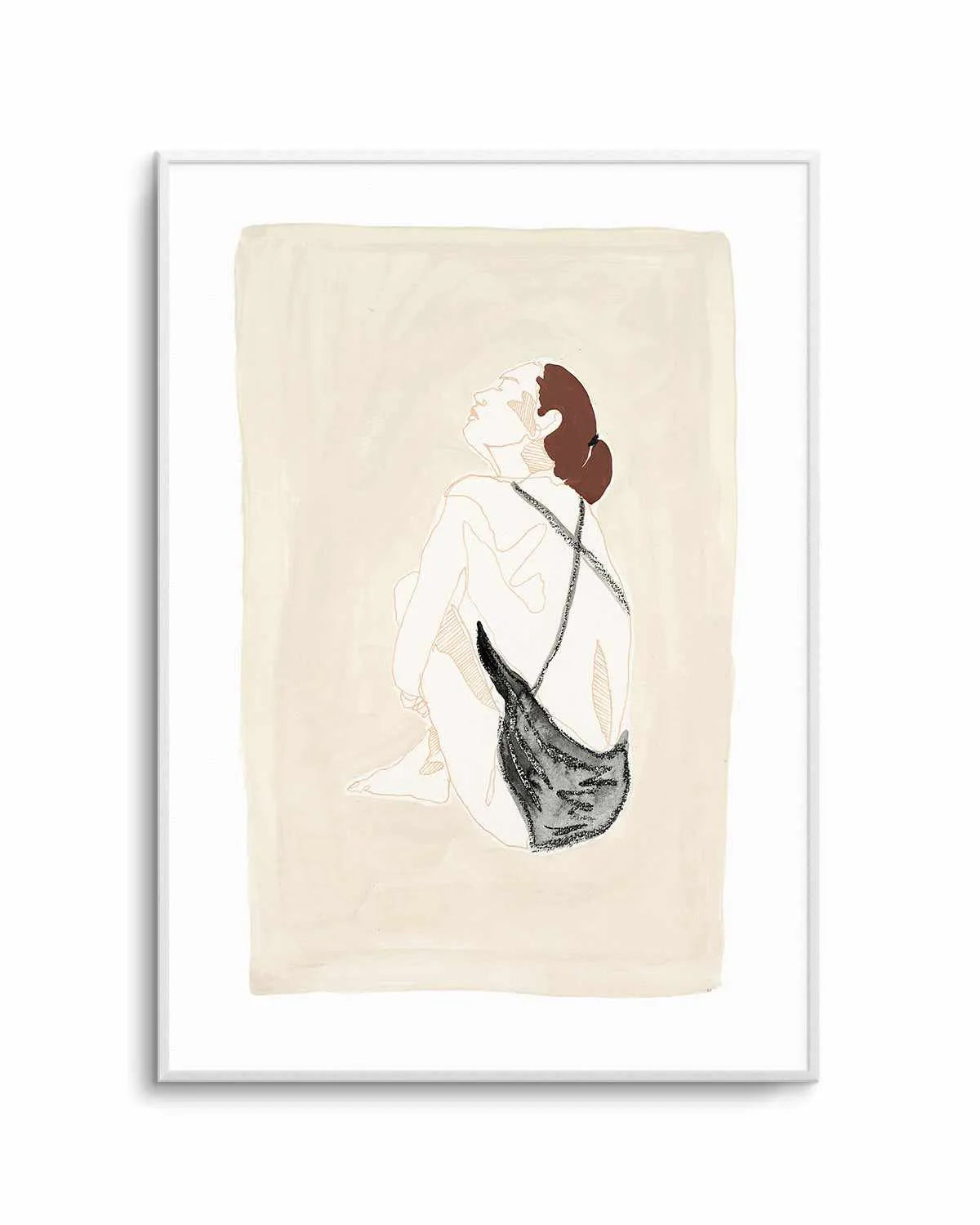 Beige Wahine III by Maku Fenaroli | Art Print from Olive et Oriel where you can shop wallpaper and artworks online