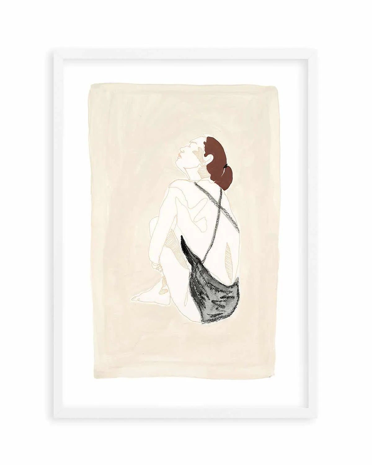 Beige Wahine III by Maku Fenaroli | Art Print from Olive et Oriel where you can shop wallpaper and artworks online