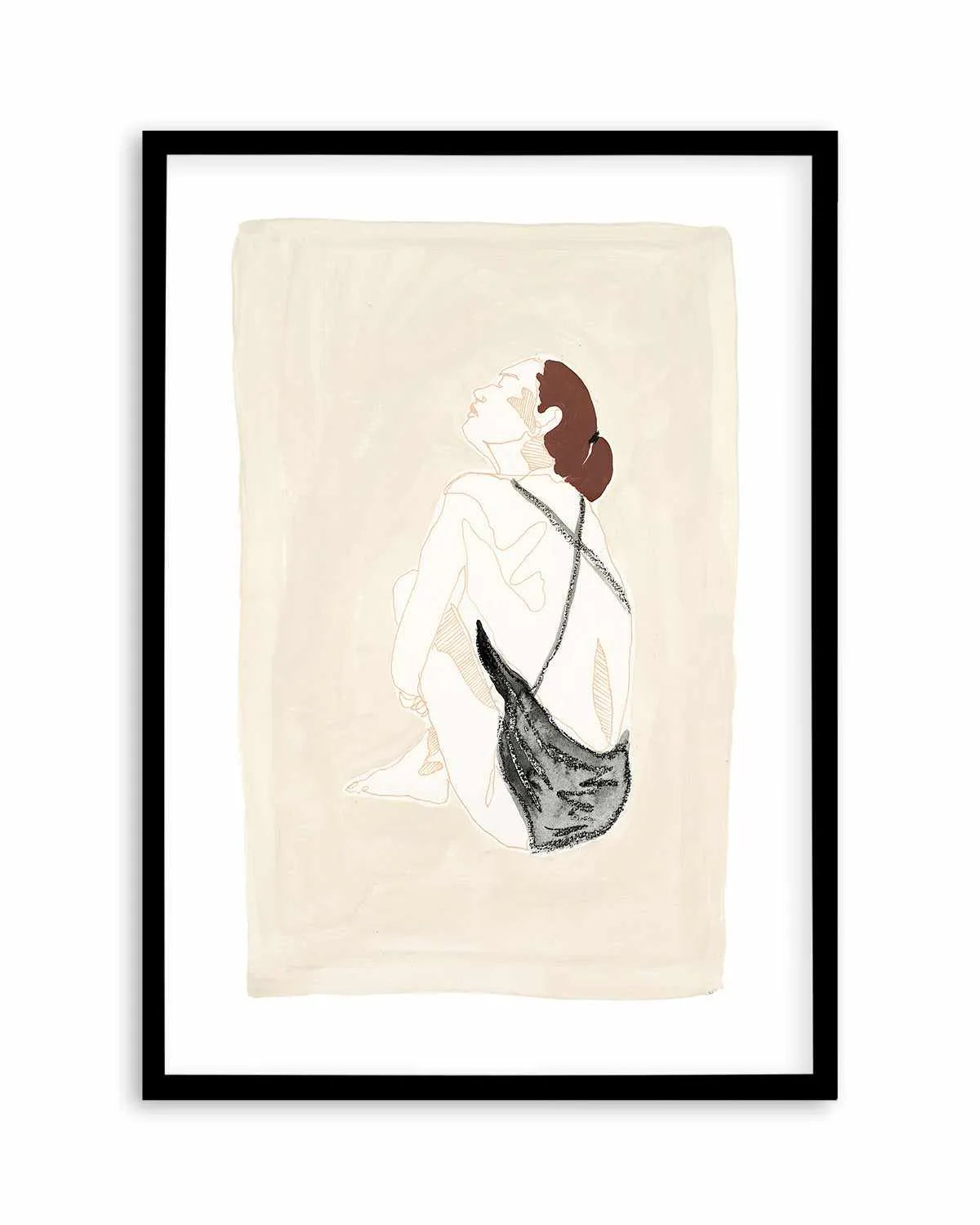 Beige Wahine III by Maku Fenaroli | Art Print from Olive et Oriel where you can shop wallpaper and artworks online