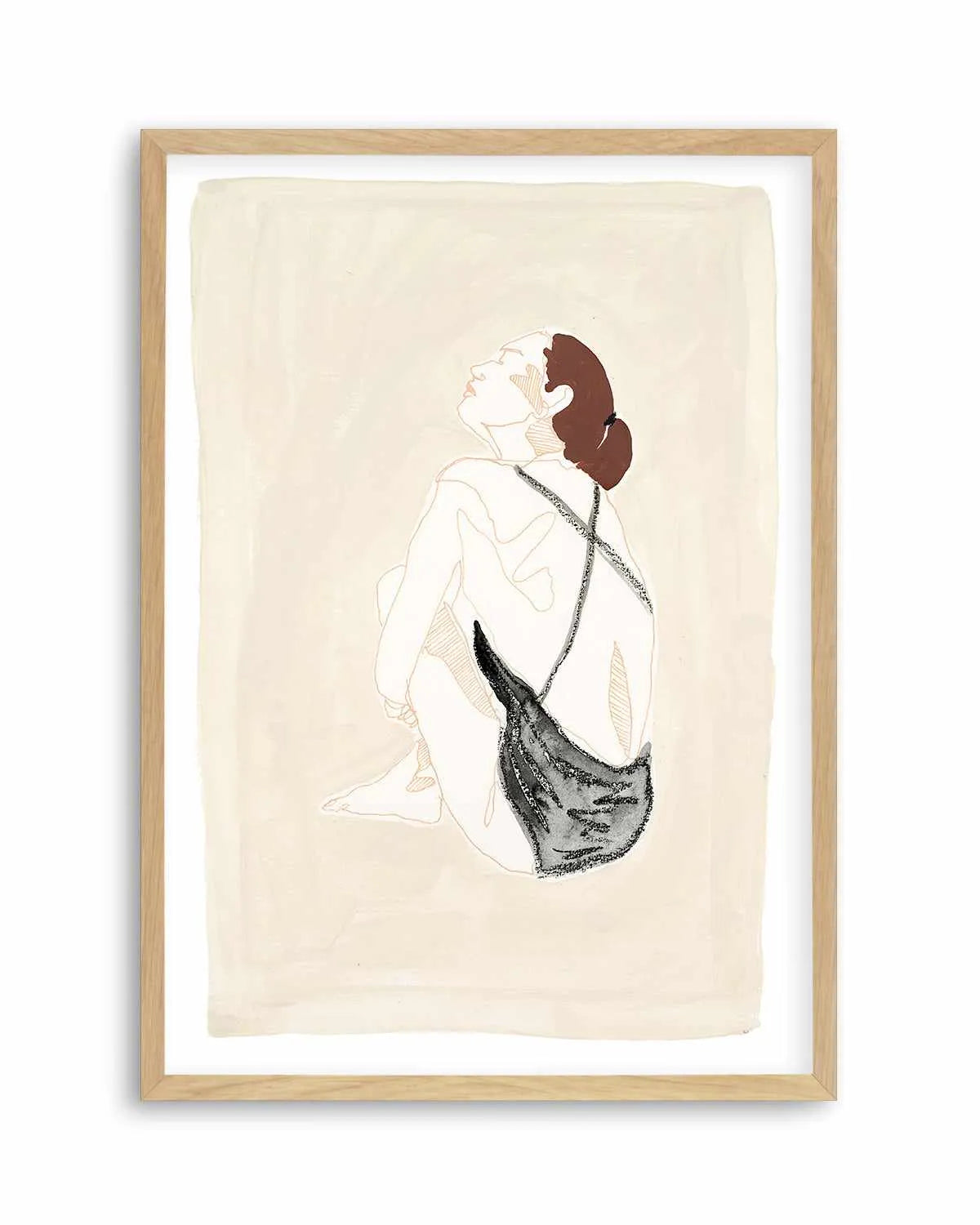 Beige Wahine III by Maku Fenaroli | Art Print from Olive et Oriel where you can shop wallpaper and artworks online