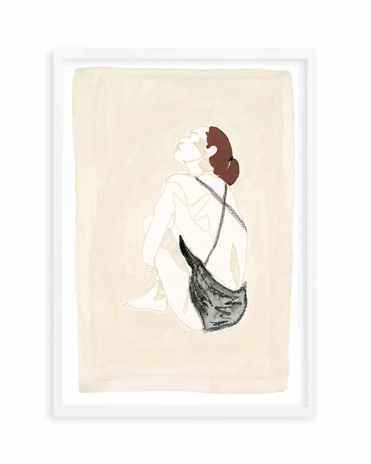 Beige Wahine III by Maku Fenaroli | Art Print from Olive et Oriel where you can shop wallpaper and artworks online