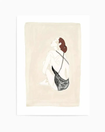 Beige Wahine III by Maku Fenaroli | Art Print from Olive et Oriel where you can shop wallpaper and artworks online