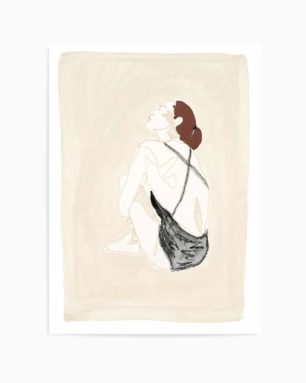 Beige Wahine III by Maku Fenaroli | Art Print from Olive et Oriel where you can shop wallpaper and artworks online