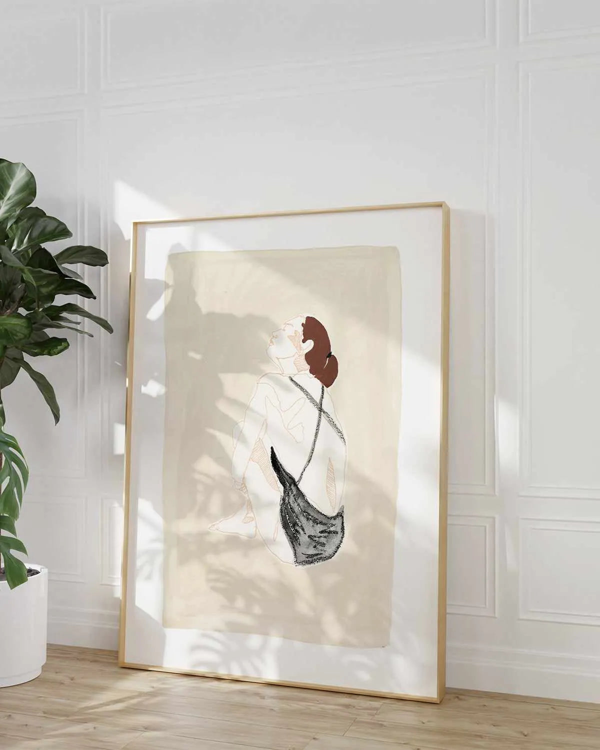 Beige Wahine III by Maku Fenaroli | Art Print from Olive et Oriel where you can shop wallpaper and artworks online