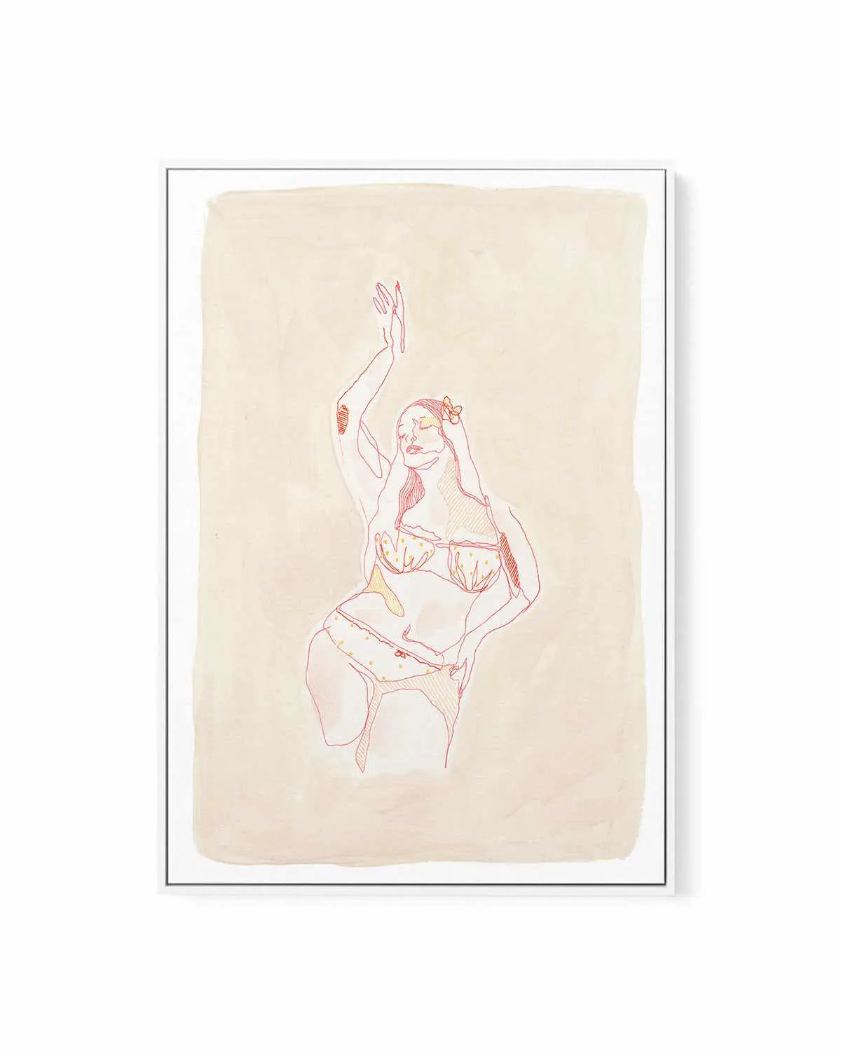 Beige Wahine IV by Maku Fenaroli | Framed Canvas Art Print from Olive et Oriel where you can shop wallpaper and artworks online