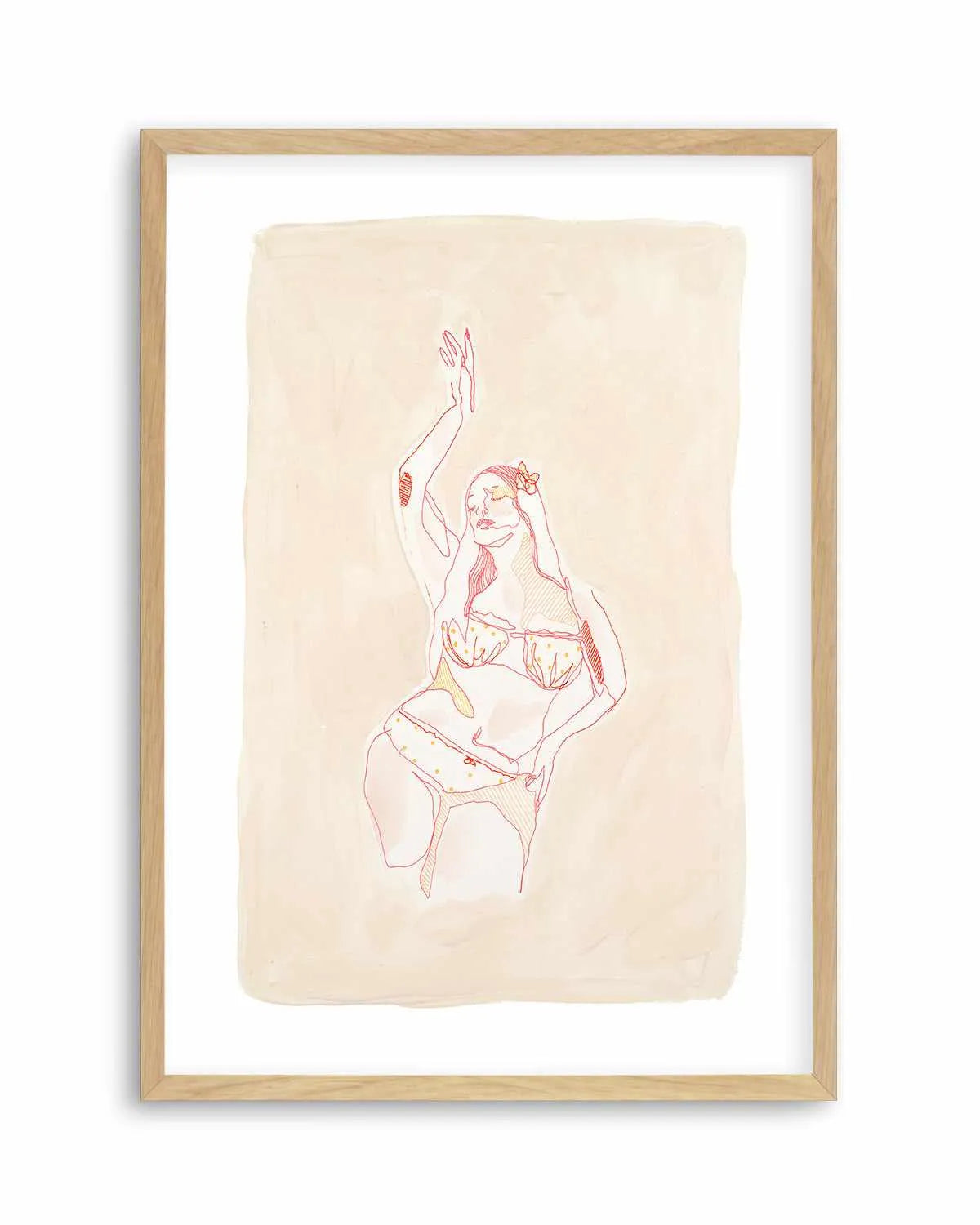Beige Wahine IV by Maku Fenaroli | Art Print from Olive et Oriel where you can shop wallpaper and artworks online