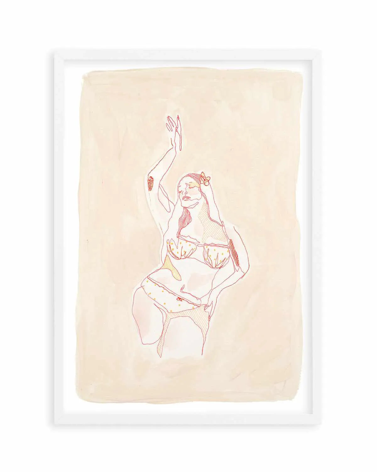 Beige Wahine IV by Maku Fenaroli | Art Print from Olive et Oriel where you can shop wallpaper and artworks online