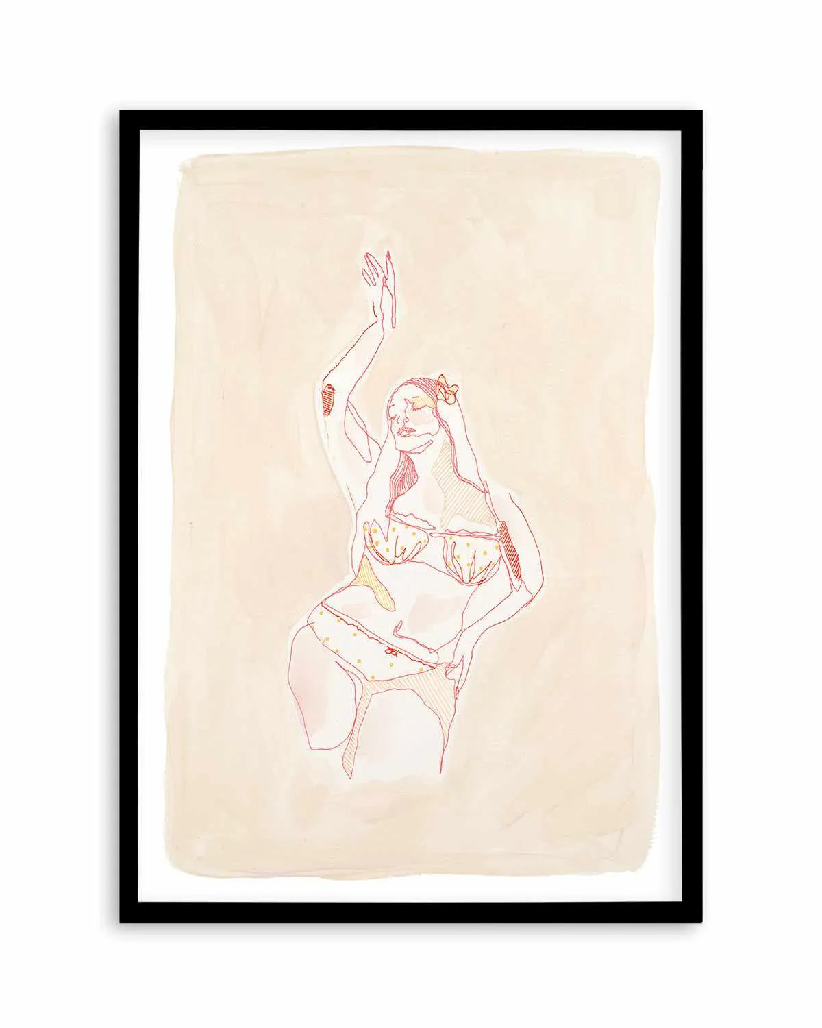 Beige Wahine IV by Maku Fenaroli | Art Print from Olive et Oriel where you can shop wallpaper and artworks online