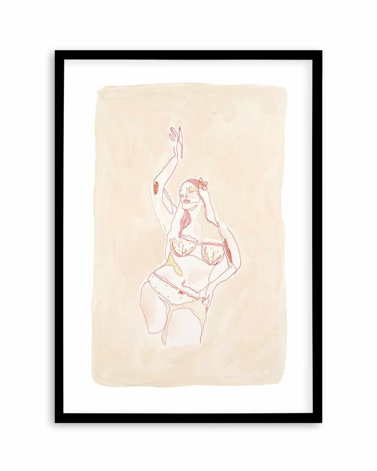 Beige Wahine IV by Maku Fenaroli | Art Print from Olive et Oriel where you can shop wallpaper and artworks online