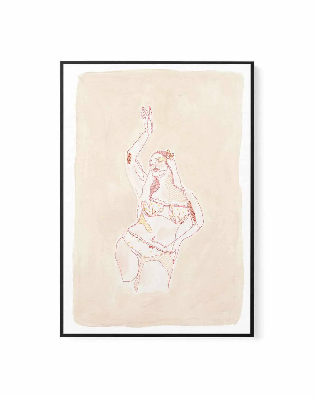 Beige Wahine IV by Maku Fenaroli | Framed Canvas Art Print from Olive et Oriel where you can shop wallpaper and artworks online
