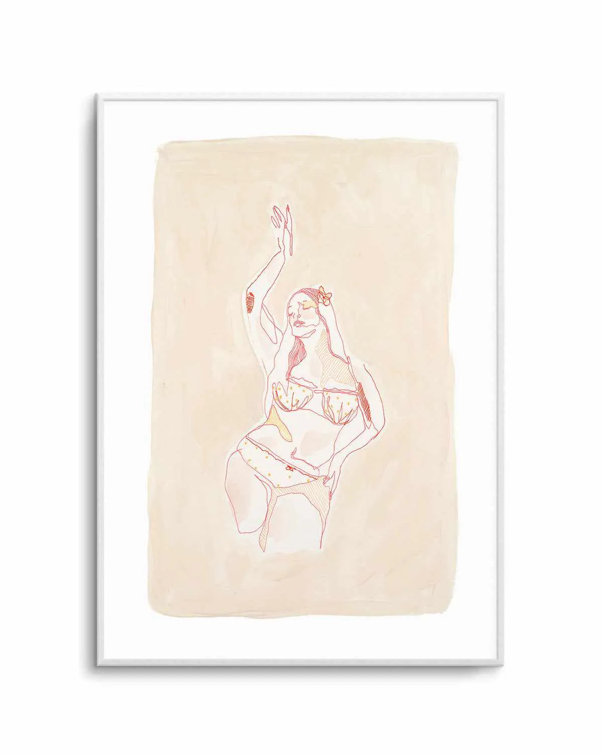 Beige Wahine IV by Maku Fenaroli | Art Print from Olive et Oriel where you can shop wallpaper and artworks online