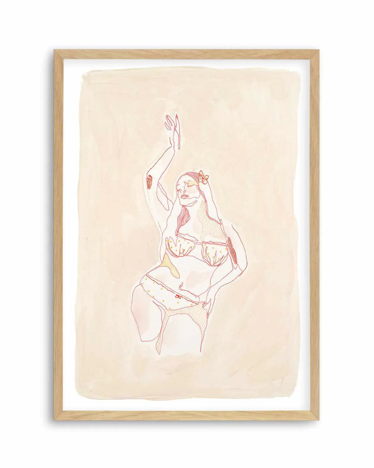 Beige Wahine IV by Maku Fenaroli | Art Print from Olive et Oriel where you can shop wallpaper and artworks online