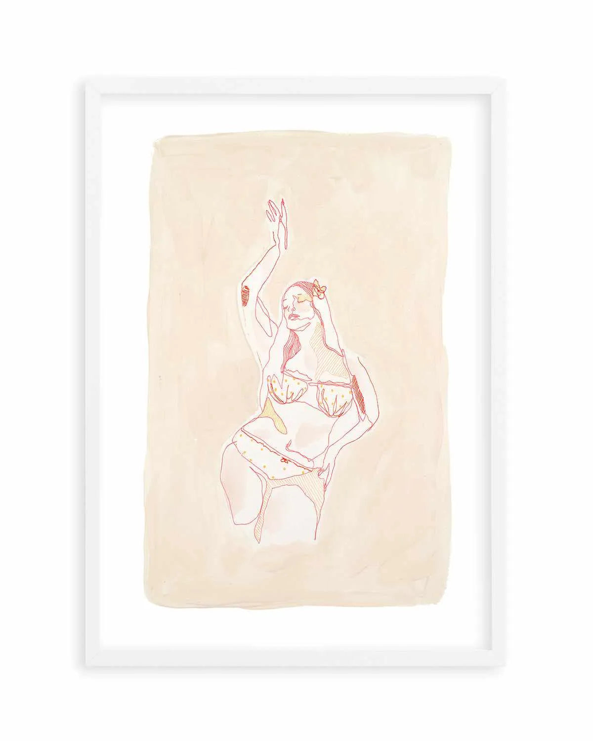 Beige Wahine IV by Maku Fenaroli | Art Print from Olive et Oriel where you can shop wallpaper and artworks online