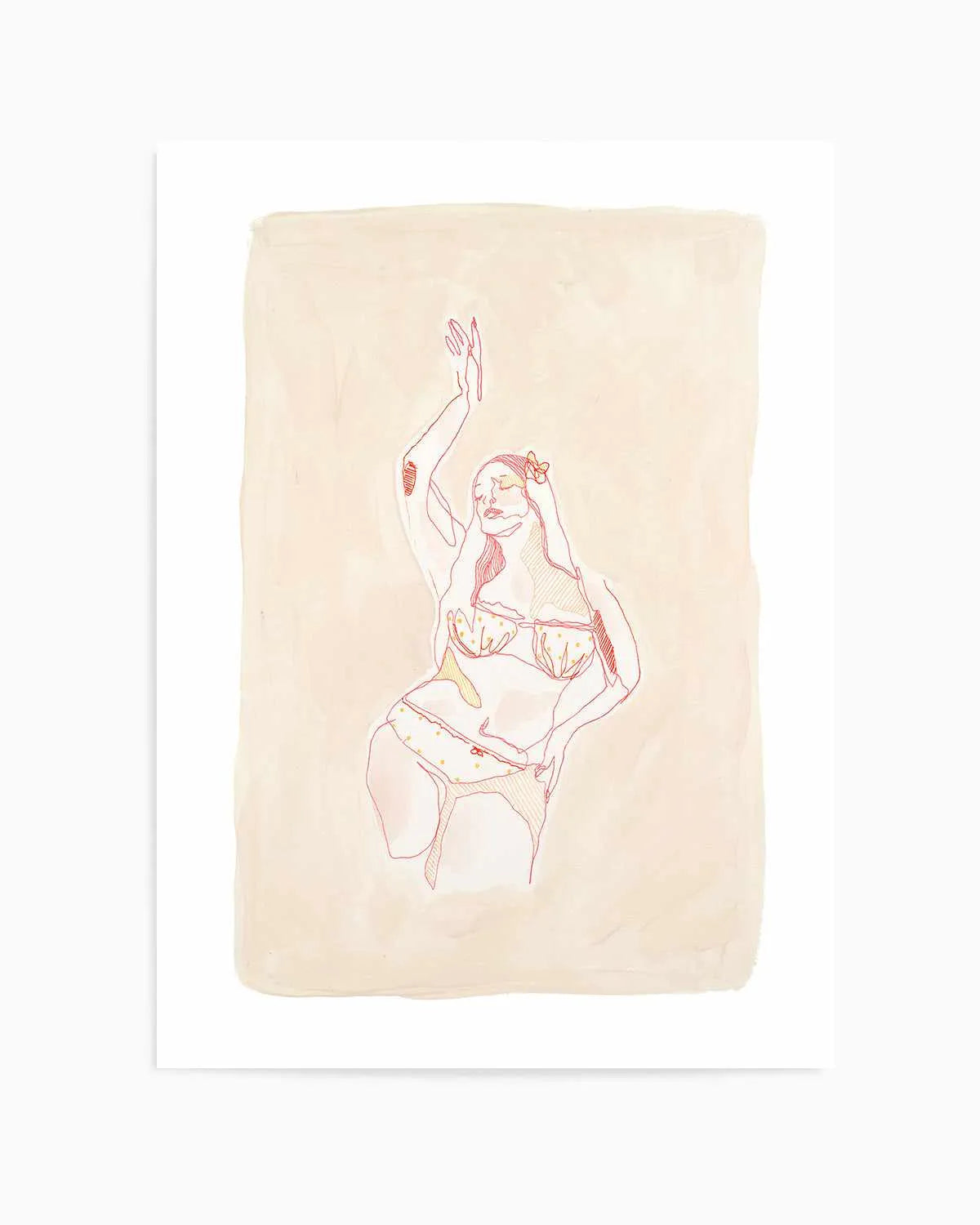 Beige Wahine IV by Maku Fenaroli | Art Print from Olive et Oriel where you can shop wallpaper and artworks online