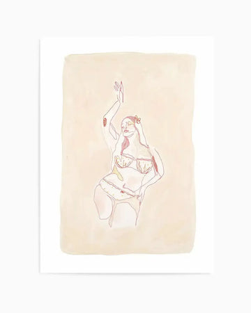 Beige Wahine IV by Maku Fenaroli | Art Print from Olive et Oriel where you can shop wallpaper and artworks online