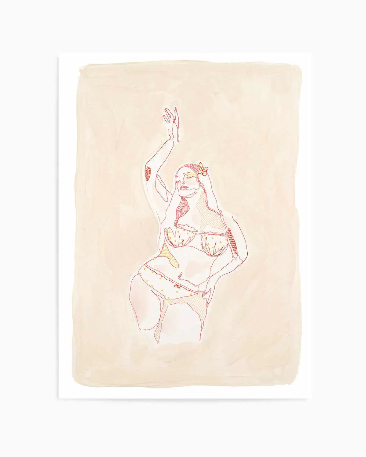 Beige Wahine IV by Maku Fenaroli | Art Print from Olive et Oriel where you can shop wallpaper and artworks online