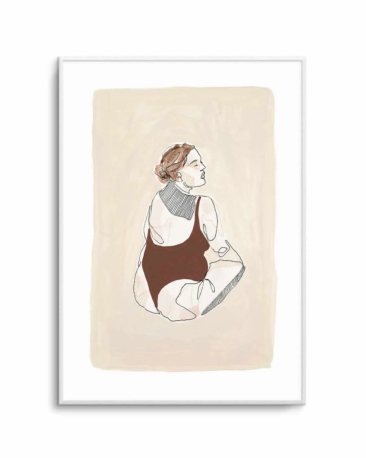 Beige Wahine V by Maku Fenaroli | Art Print from Olive et Oriel where you can shop wallpaper and artworks online