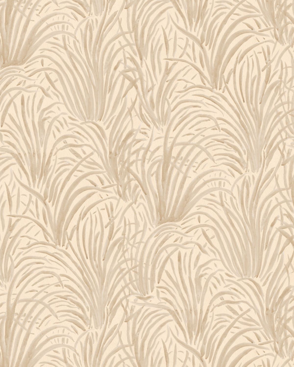 Coastal Luxe Grass in Beige Wallpaper