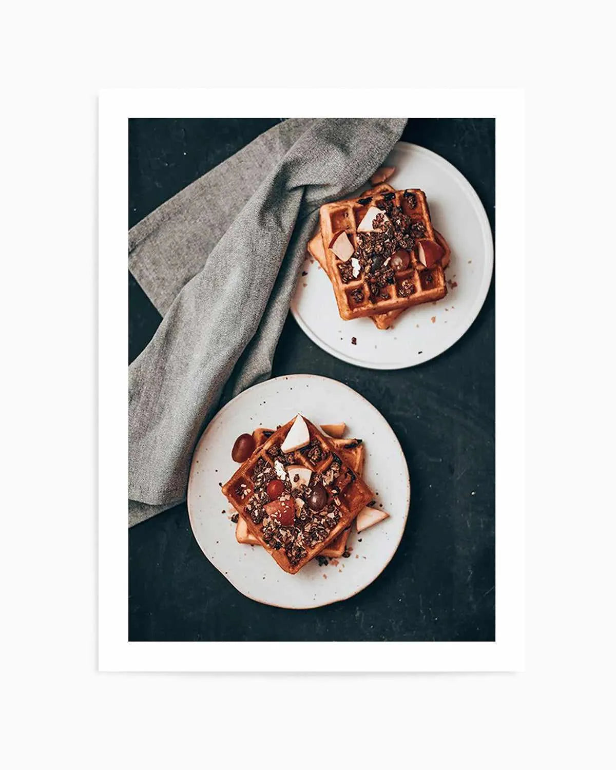 Belgian Waffles Art Print from Olive et Oriel where you can shop wallpaper and artworks online