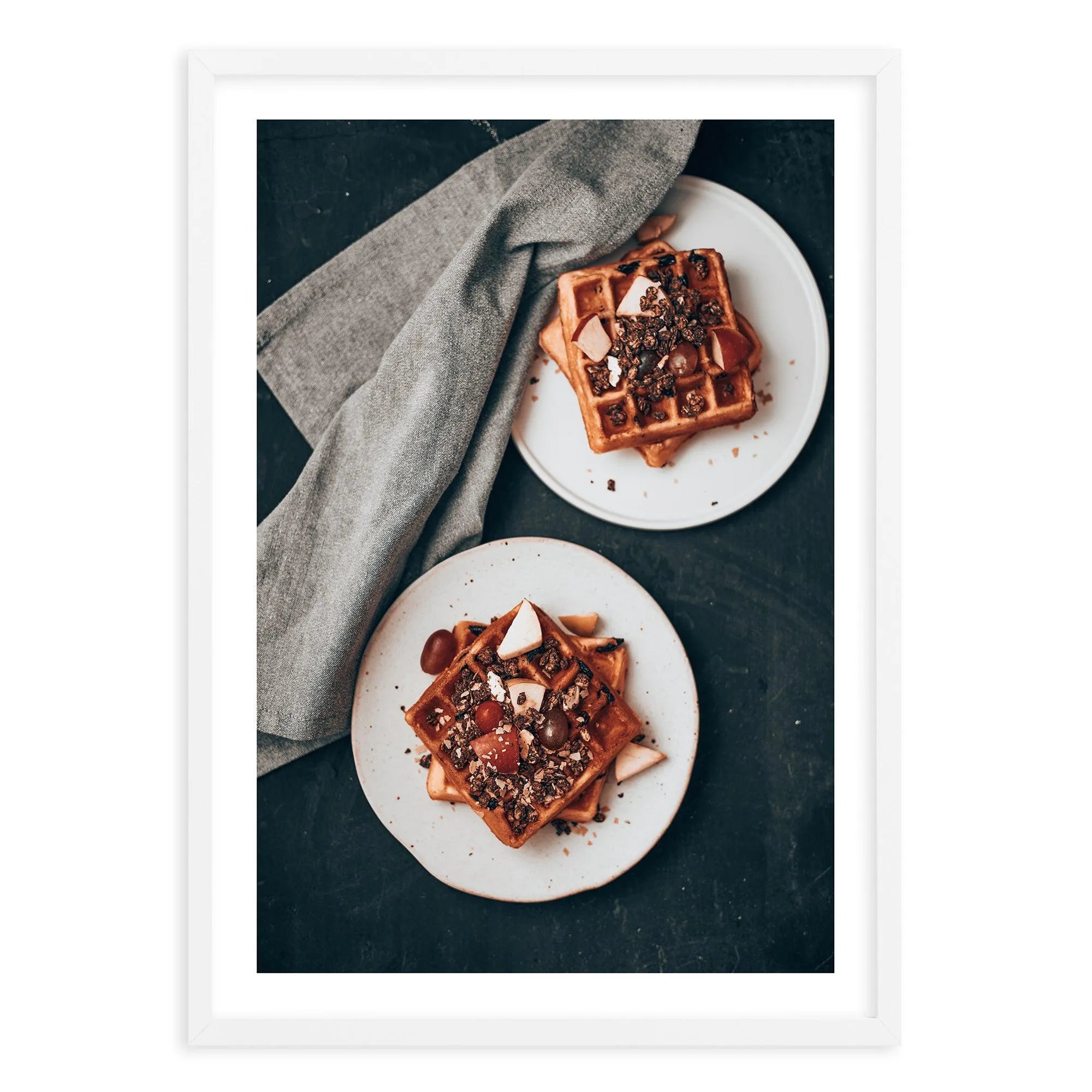 Belgian Waffles Art Print-PRINT-Olive et Oriel-Olive et Oriel-A5 | 5.8" x 8.3" | 14.8 x 21cm-White-With White Border-Buy-Australian-Art-Prints-Online-with-Olive-et-Oriel-Your-Artwork-Specialists-Austrailia-Decorate-With-Coastal-Photo-Wall-Art-Prints-From-Our-Beach-House-Artwork-Collection-Fine-Poster-and-Framed-Artwork
