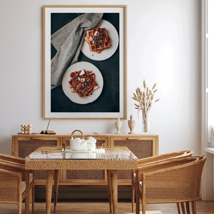 Belgian Waffles Art Print-PRINT-Olive et Oriel-Olive et Oriel-Buy-Australian-Art-Prints-Online-with-Olive-et-Oriel-Your-Artwork-Specialists-Austrailia-Decorate-With-Coastal-Photo-Wall-Art-Prints-From-Our-Beach-House-Artwork-Collection-Fine-Poster-and-Framed-Artwork