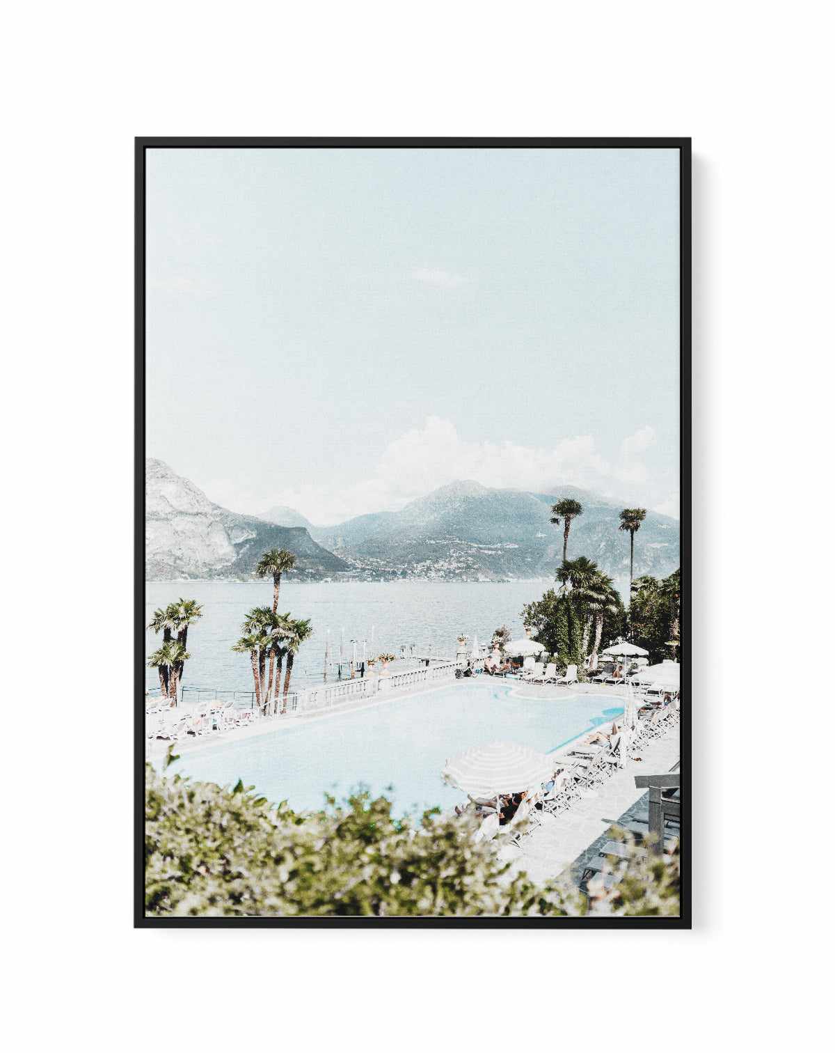 Bellagio Bathing Lake Como, Italy | Framed Canvas Art Print from Olive et Oriel where you can shop wallpaper and artworks online