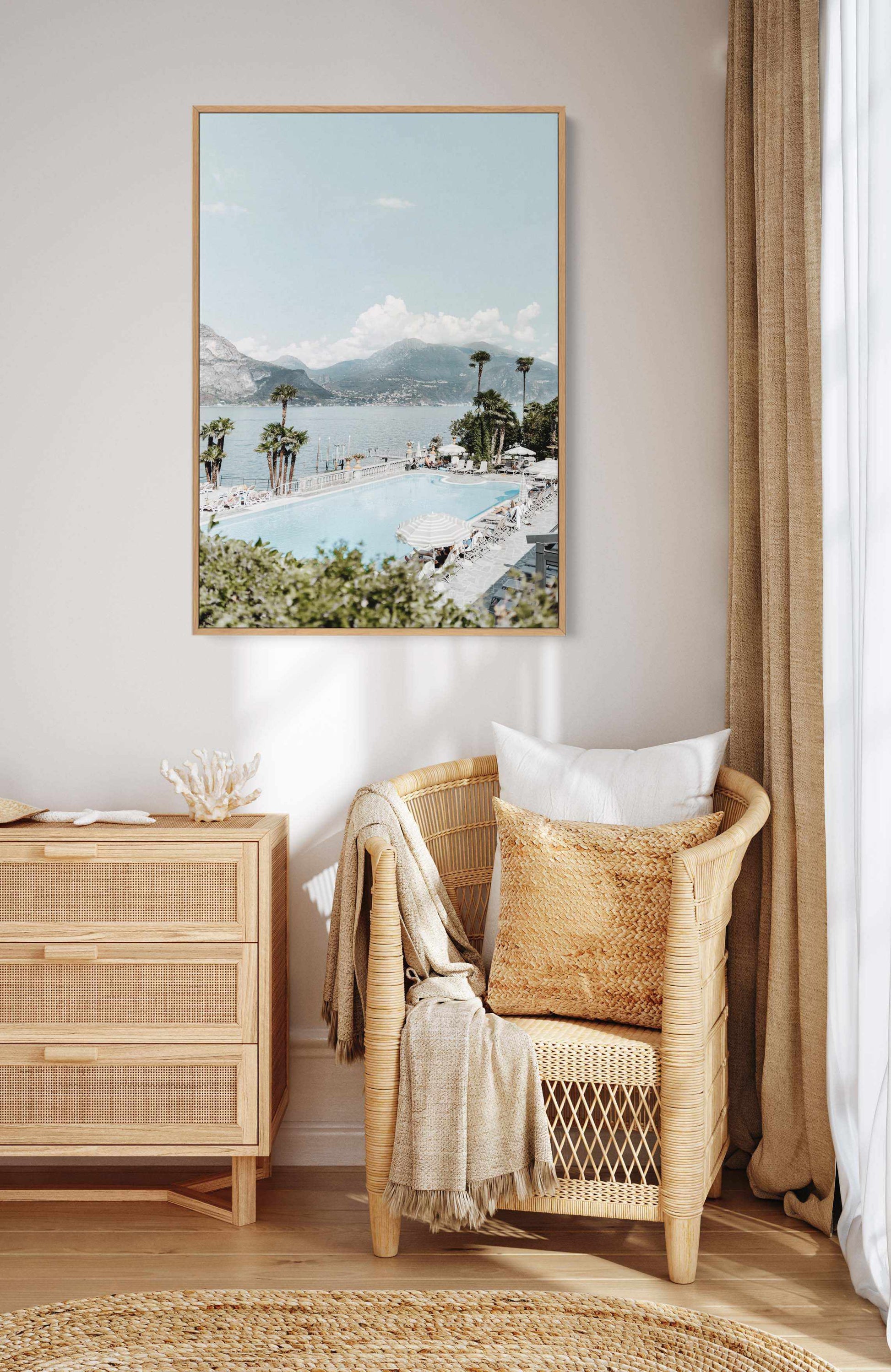 Bellagio Bathing Lake Como, Italy | Framed Canvas Art Print from Olive et Oriel where you can shop wallpaper and artworks online