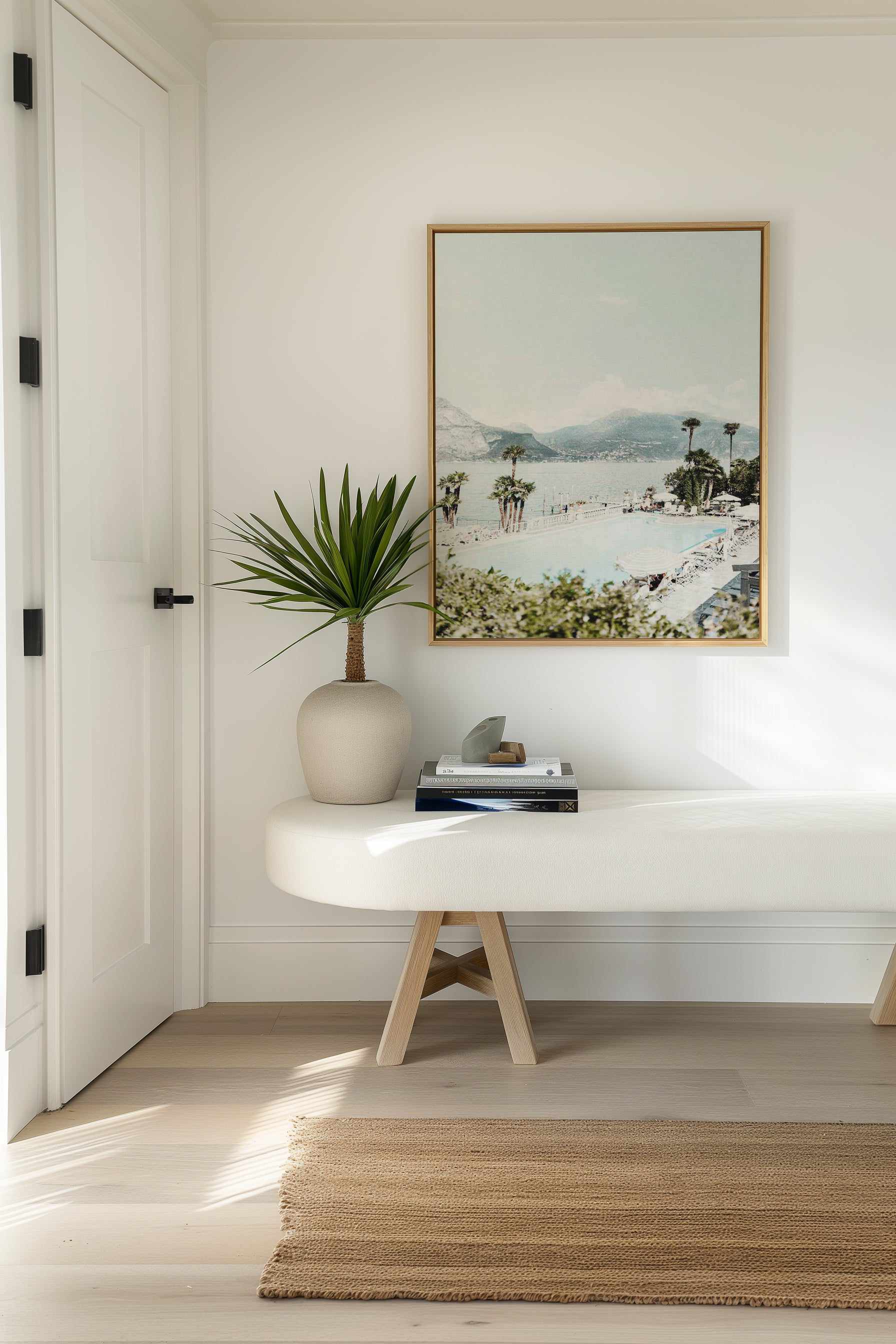 Bellagio Bathing Lake Como, Italy | Framed Canvas Art Print from Olive et Oriel where you can shop wallpaper and artworks online