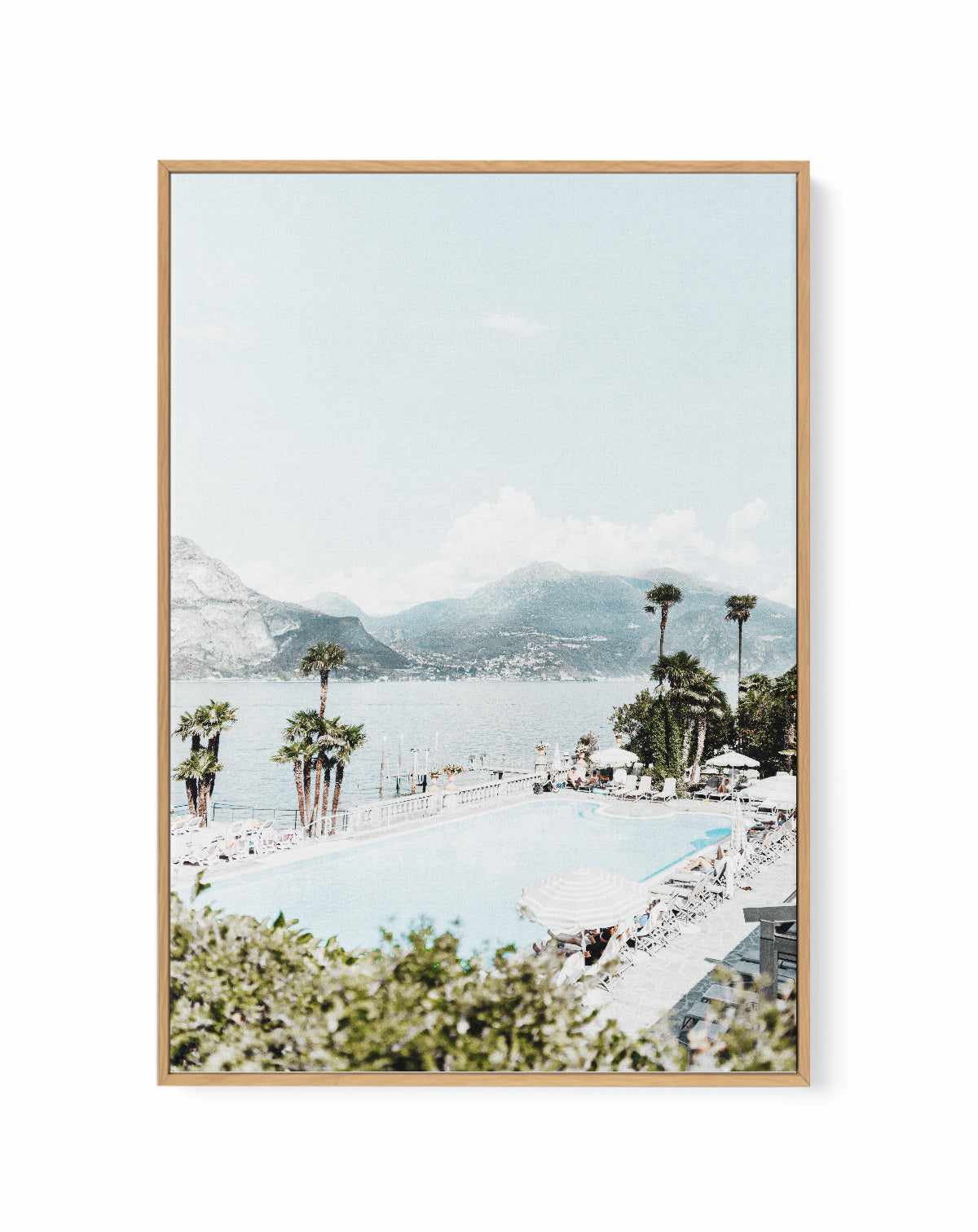 Bellagio Bathing Lake Como, Italy | Framed Canvas Art Print from Olive et Oriel where you can shop wallpaper and artworks online