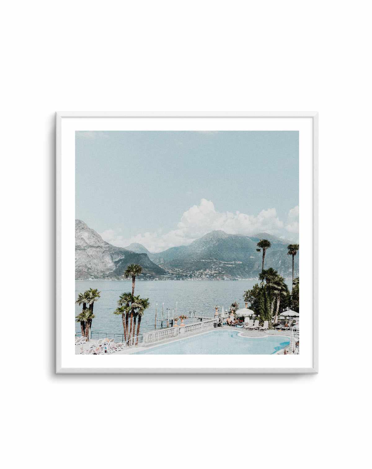 Bellagio, Bathing Lake Como SQ | Art Print