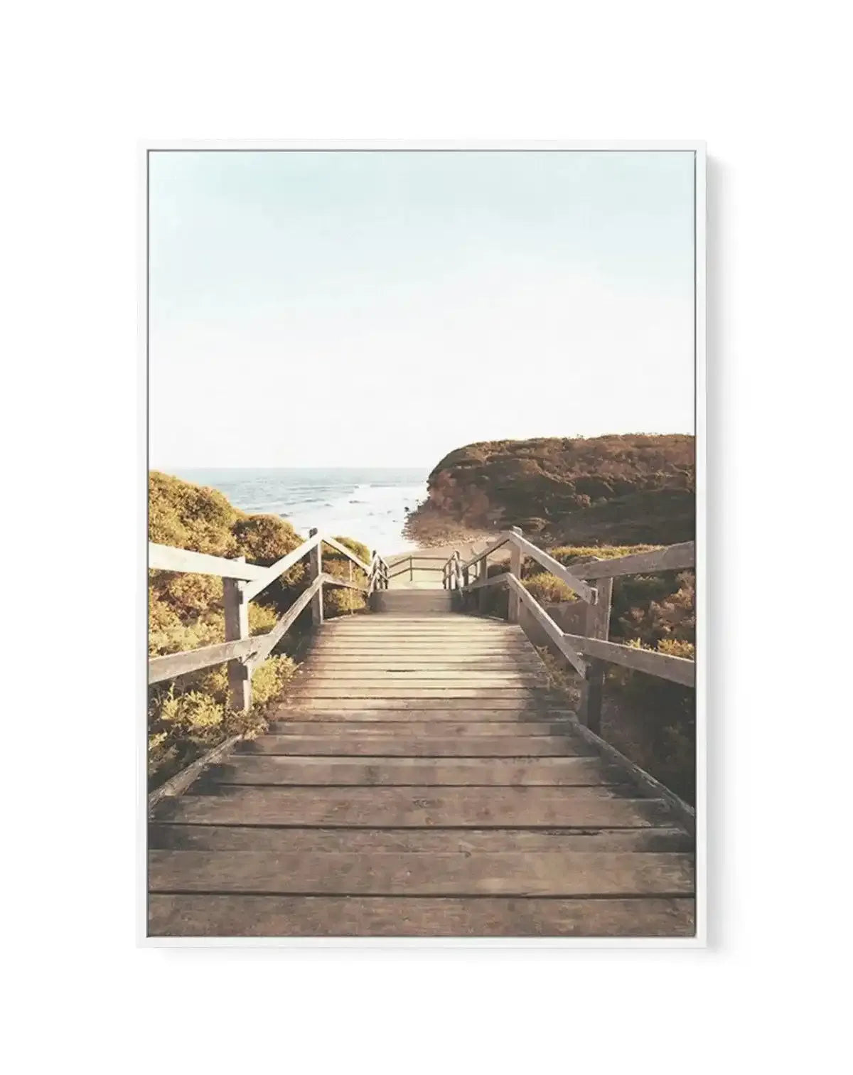 Bells Beach, Morning View | Framed Canvas-CANVAS-You can shop wall art online with Olive et Oriel for everything from abstract art to fun kids wall art. Our beautiful modern art prints and canvas art are available from large canvas prints to wall art paintings and our proudly Australian artwork collection offers only the highest quality framed large wall art and canvas art Australia - You can buy fashion photography prints or Hampton print posters and paintings on canvas from Olive et Oriel and 