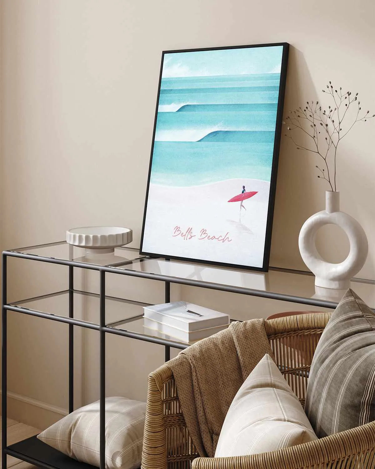 Bells Beach by Henry Rivers | Framed Canvas Art Print from Olive et Oriel where you can shop wallpaper and artworks online