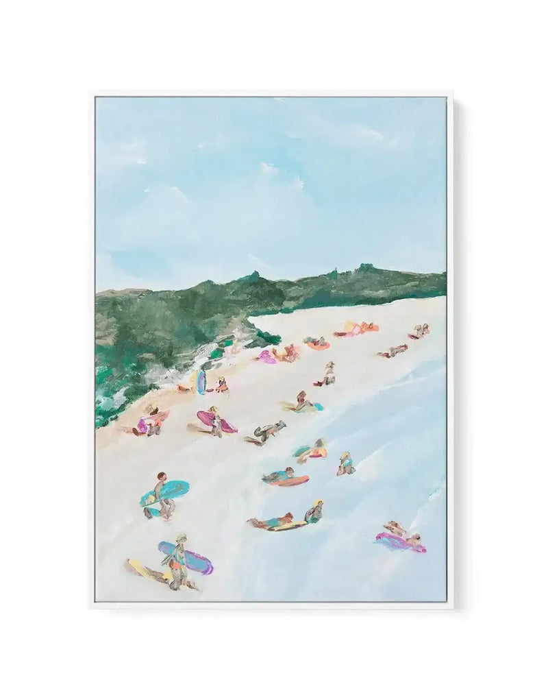 Belongil Beach I by Belinda Stone PT | Framed Canvas-CANVAS-You can shop wall art online with Olive et Oriel for everything from abstract art to fun kids wall art. Our beautiful modern art prints and canvas art are available from large canvas prints to wall art paintings and our proudly Australian artwork collection offers only the highest quality framed large wall art and canvas art Australia - You can buy fashion photography prints or Hampton print posters and paintings on canvas from Olive et