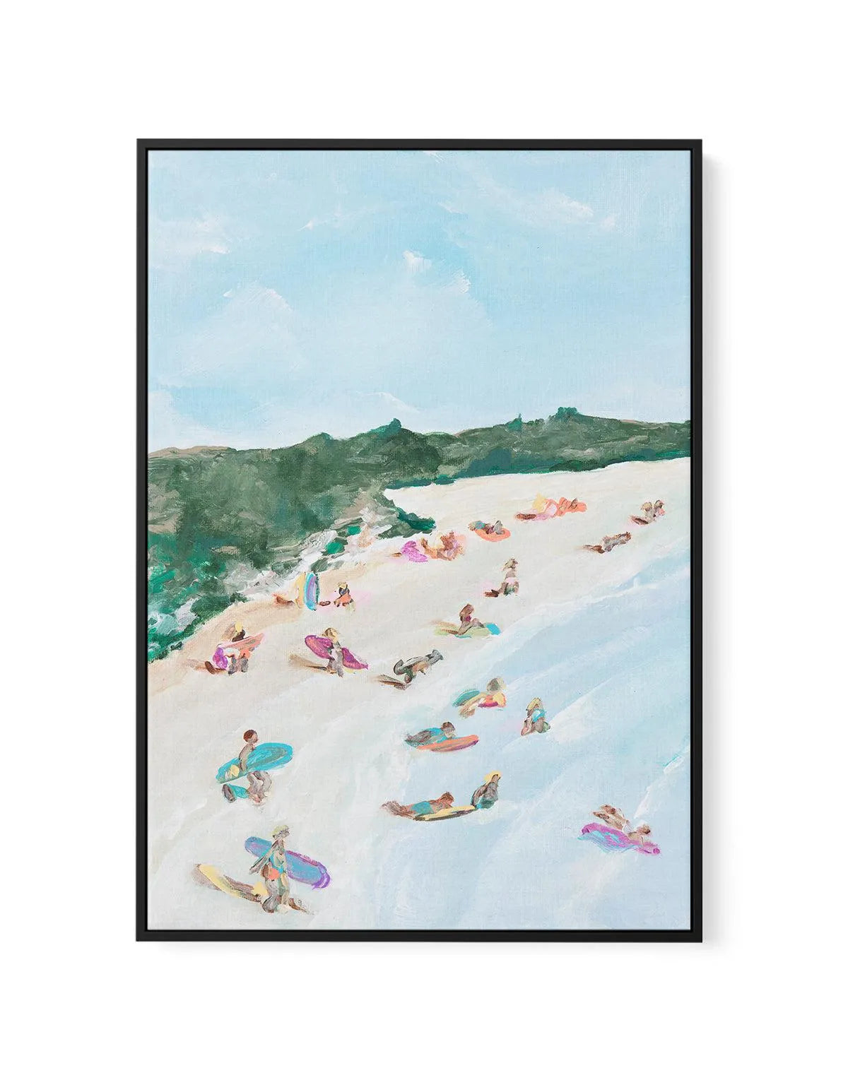 Belongil Beach I by Belinda Stone PT | Framed Canvas-CANVAS-You can shop wall art online with Olive et Oriel for everything from abstract art to fun kids wall art. Our beautiful modern art prints and canvas art are available from large canvas prints to wall art paintings and our proudly Australian artwork collection offers only the highest quality framed large wall art and canvas art Australia - You can buy fashion photography prints or Hampton print posters and paintings on canvas from Olive et