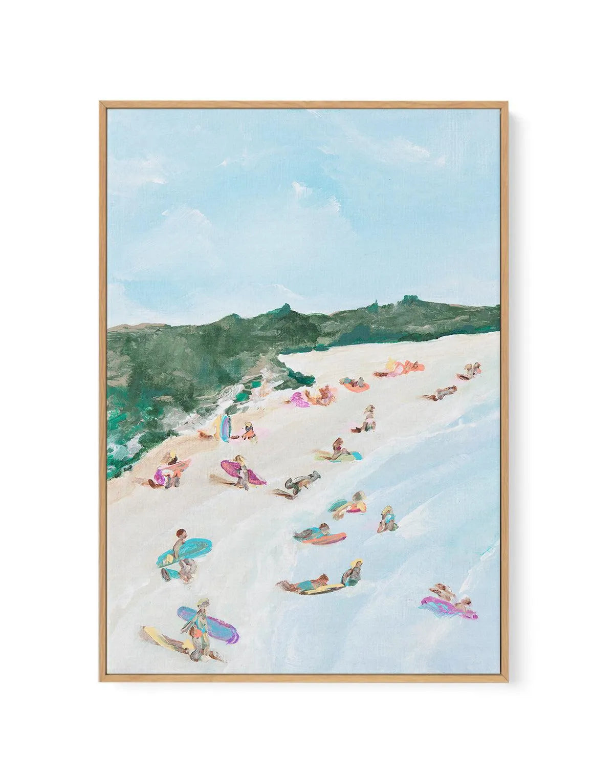 Belongil Beach I by Belinda Stone PT | Framed Canvas-CANVAS-You can shop wall art online with Olive et Oriel for everything from abstract art to fun kids wall art. Our beautiful modern art prints and canvas art are available from large canvas prints to wall art paintings and our proudly Australian artwork collection offers only the highest quality framed large wall art and canvas art Australia - You can buy fashion photography prints or Hampton print posters and paintings on canvas from Olive et