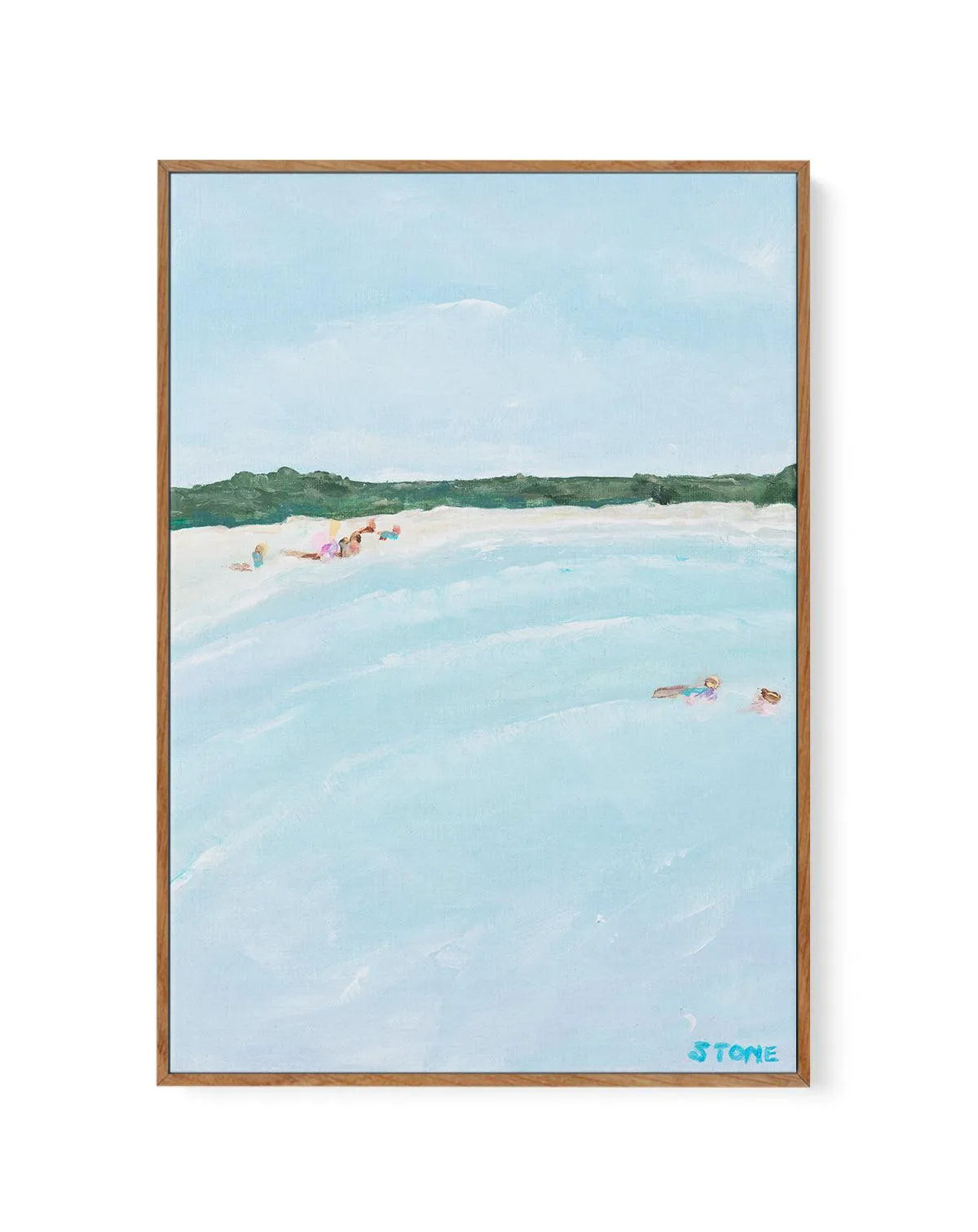 Belongil Beach II by Belinda Stone PT | Framed Canvas-CANVAS-You can shop wall art online with Olive et Oriel for everything from abstract art to fun kids wall art. Our beautiful modern art prints and canvas art are available from large canvas prints to wall art paintings and our proudly Australian artwork collection offers only the highest quality framed large wall art and canvas art Australia - You can buy fashion photography prints or Hampton print posters and paintings on canvas from Olive e