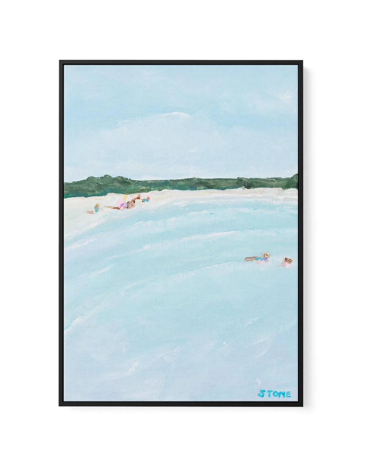 Belongil Beach II by Belinda Stone PT | Framed Canvas-CANVAS-You can shop wall art online with Olive et Oriel for everything from abstract art to fun kids wall art. Our beautiful modern art prints and canvas art are available from large canvas prints to wall art paintings and our proudly Australian artwork collection offers only the highest quality framed large wall art and canvas art Australia - You can buy fashion photography prints or Hampton print posters and paintings on canvas from Olive e