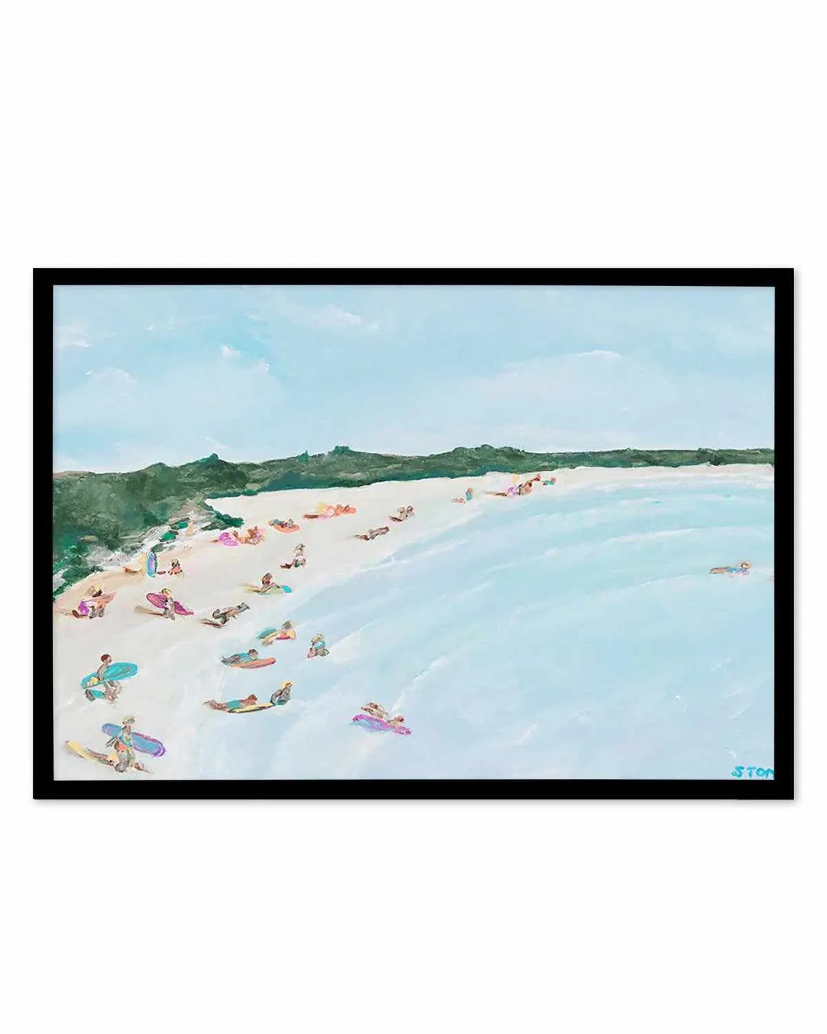 Belongil Beach by Belinda Stone Art Print from Olive et Oriel where you can shop wallpaper and artworks online