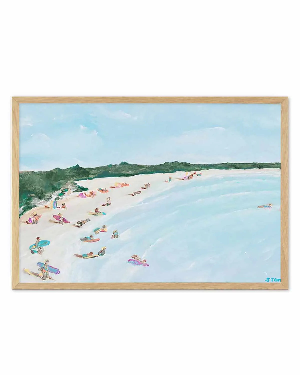 Belongil Beach by Belinda Stone Art Print from Olive et Oriel where you can shop wallpaper and artworks online