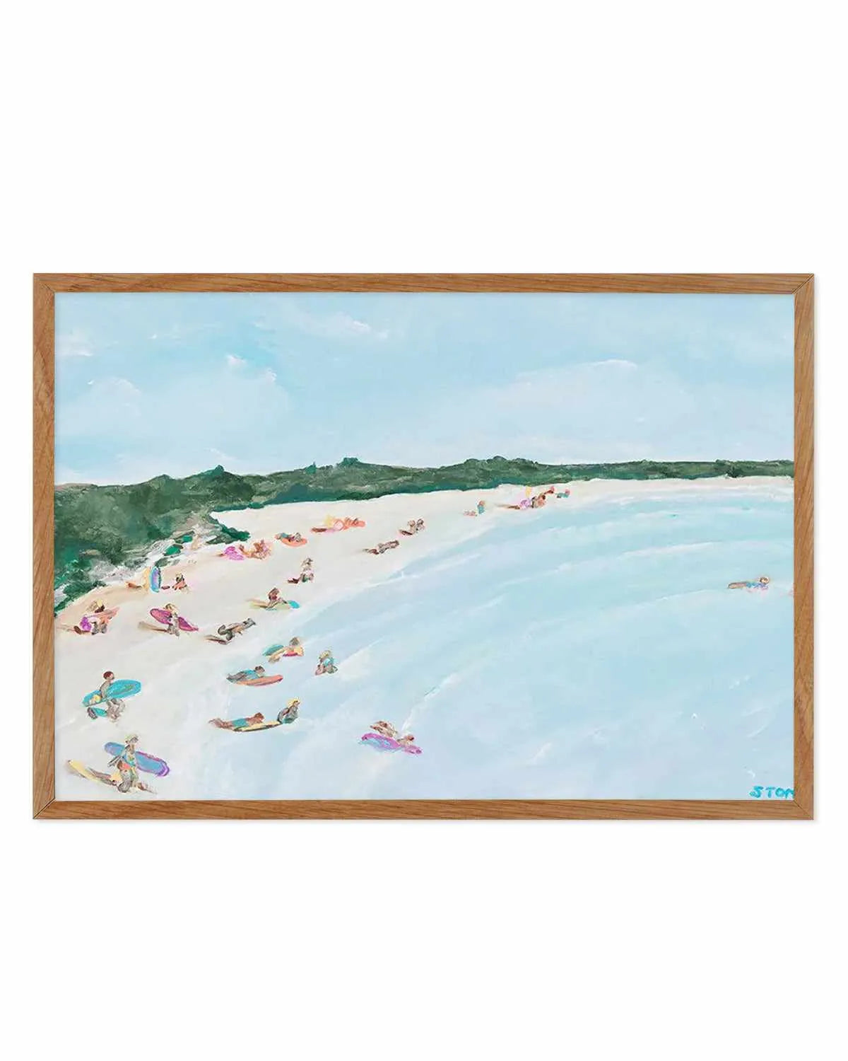 Belongil Beach by Belinda Stone Art Print from Olive et Oriel where you can shop wallpaper and artworks online