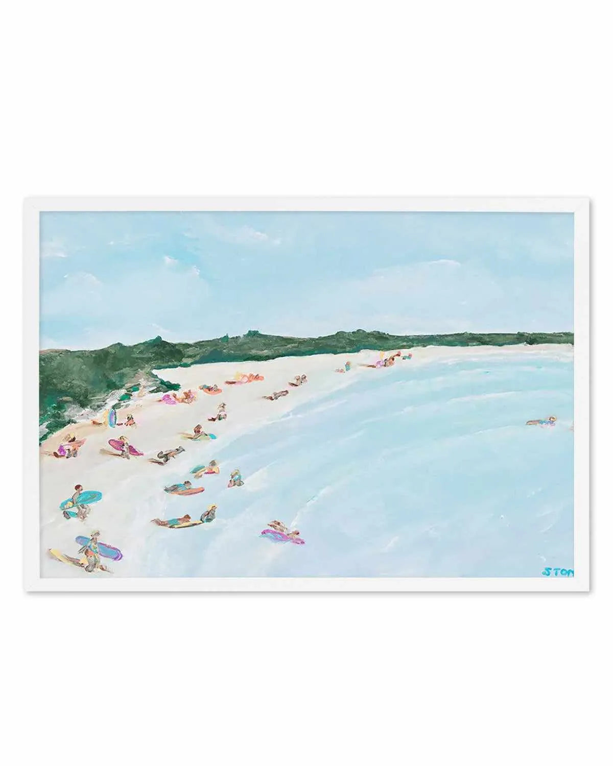 Belongil Beach by Belinda Stone Art Print from Olive et Oriel where you can shop wallpaper and artworks online
