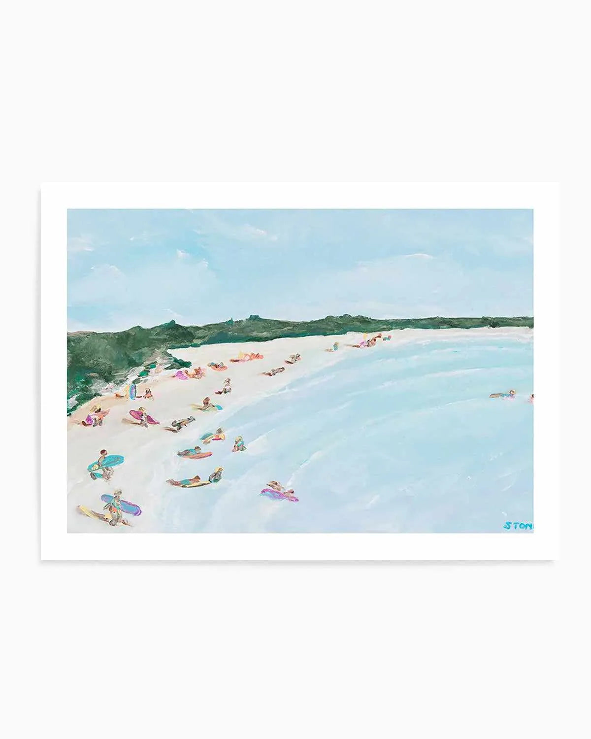 Belongil Beach by Belinda Stone Art Print from Olive et Oriel where you can shop wallpaper and artworks online