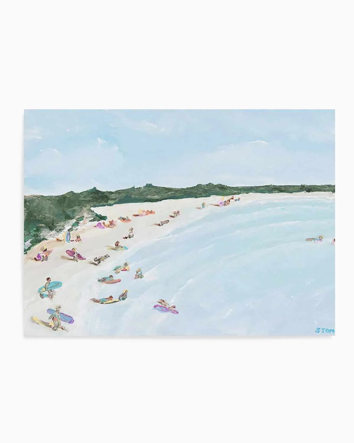 Belongil Beach by Belinda Stone Art Print from Olive et Oriel where you can shop wallpaper and artworks online