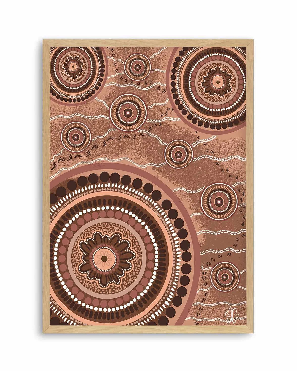 Beneath Our Feet by Kiz Costelloe Art Print from Olive et Oriel where you can shop wallpaper and artworks online