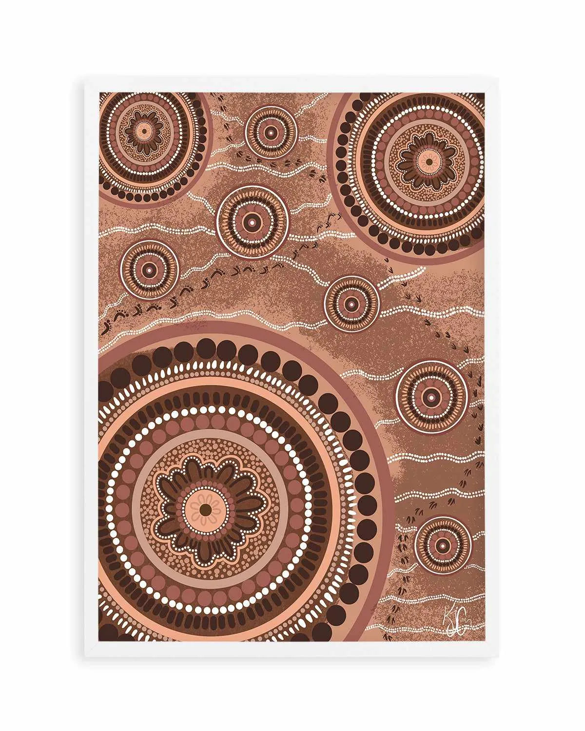 Beneath Our Feet by Kiz Costelloe Art Print from Olive et Oriel where you can shop wallpaper and artworks online