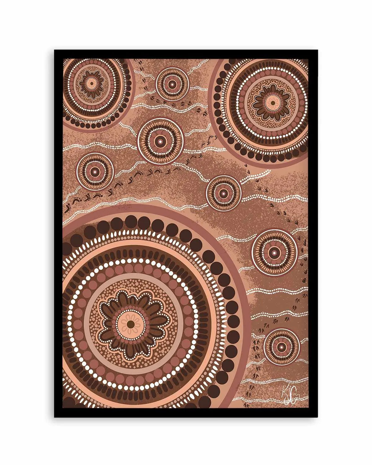 Beneath Our Feet by Kiz Costelloe Art Print from Olive et Oriel where you can shop wallpaper and artworks online