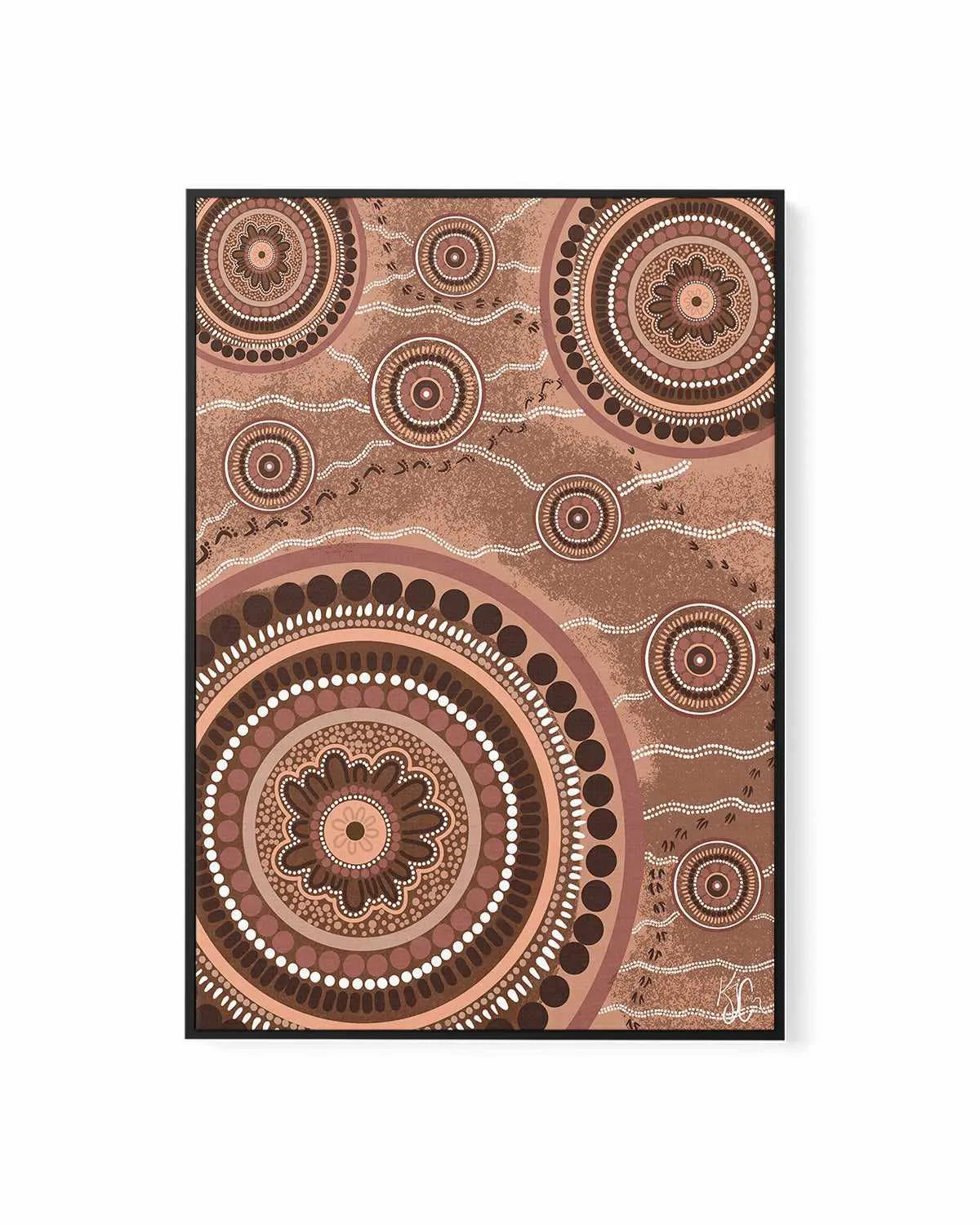 Beneath Our Feet by Kiz Costelloe | Framed Canvas Art Print from Olive et Oriel where you can shop wallpaper and artworks online