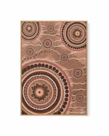 Beneath Our Feet by Kiz Costelloe | Framed Canvas Art Print from Olive et Oriel where you can shop wallpaper and artworks online