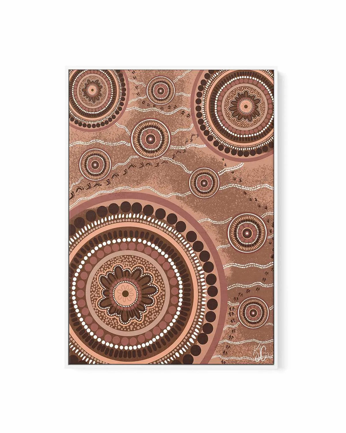 Beneath Our Feet by Kiz Costelloe | Framed Canvas Art Print from Olive et Oriel where you can shop wallpaper and artworks online