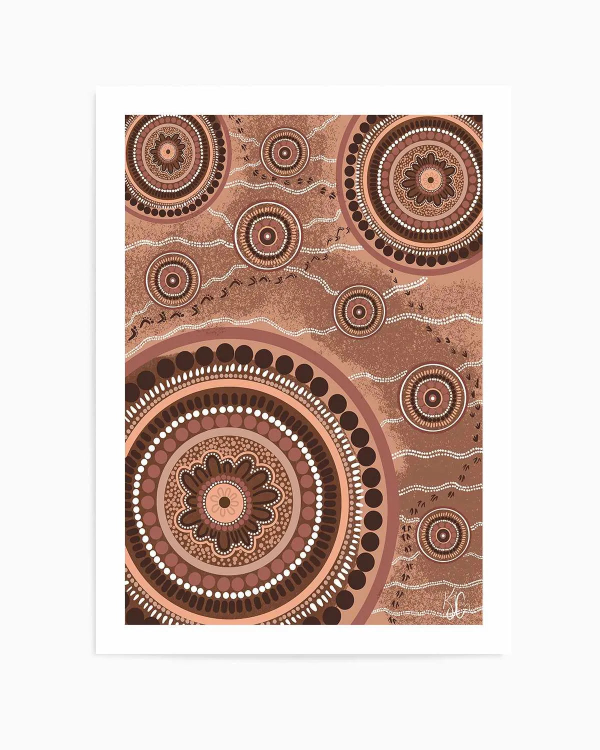 Beneath Our Feet by Kiz Costelloe Art Print from Olive et Oriel where you can shop wallpaper and artworks online